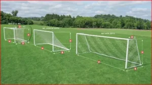 How wide is a professional soccer goal