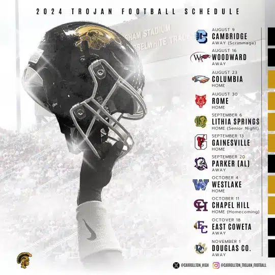 Carrollton High School Football Schedule