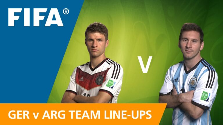 Germany National Football Team Vs Argentina National Football Team Lineups