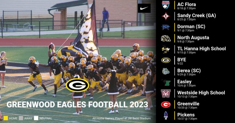 Greenwood High School Football Schedule
