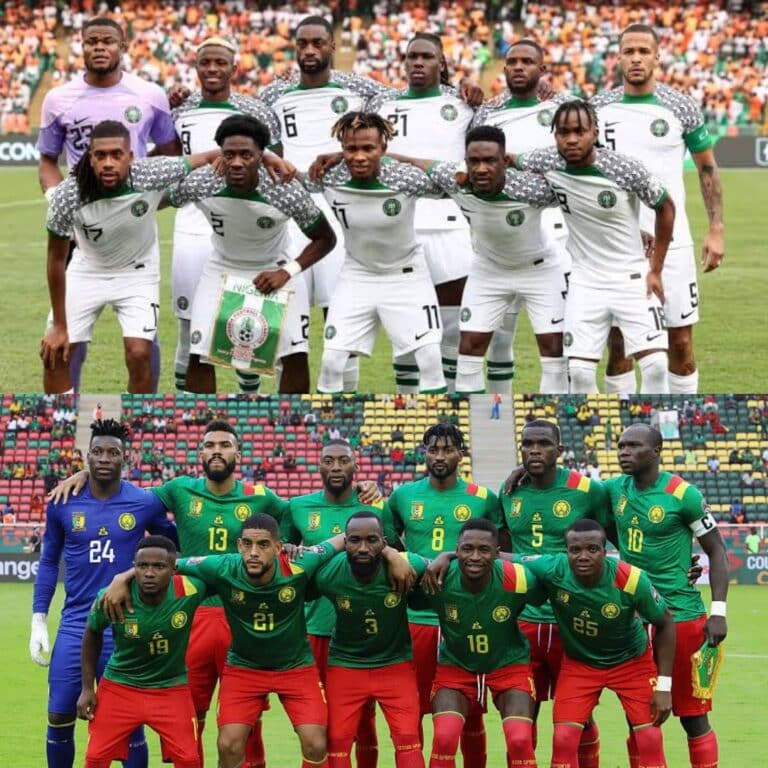 Nigeria National Football Team Vs Cameroon National Football Team Stats